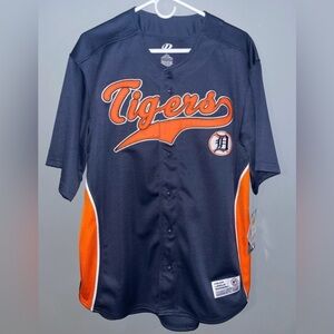 Detroit Tigers MLB DYNASTY SERIES VINTAGE MLB Baseball Jersey Men’s Large NWT